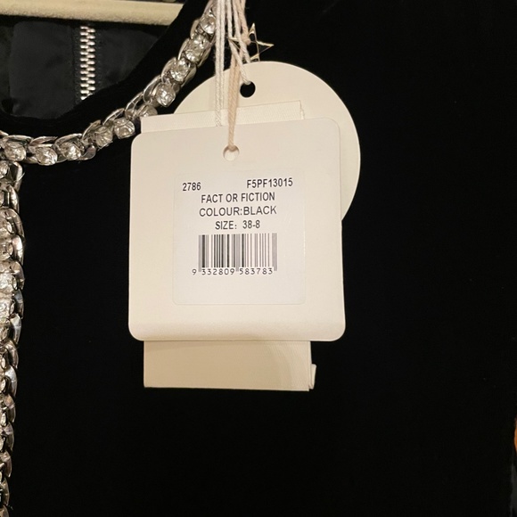 Brand New Sass and Bide Velvet Crystal Embellished Mini Dress - Picture 7 of 7